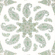 Thibaut East India Green And White Wallpaper