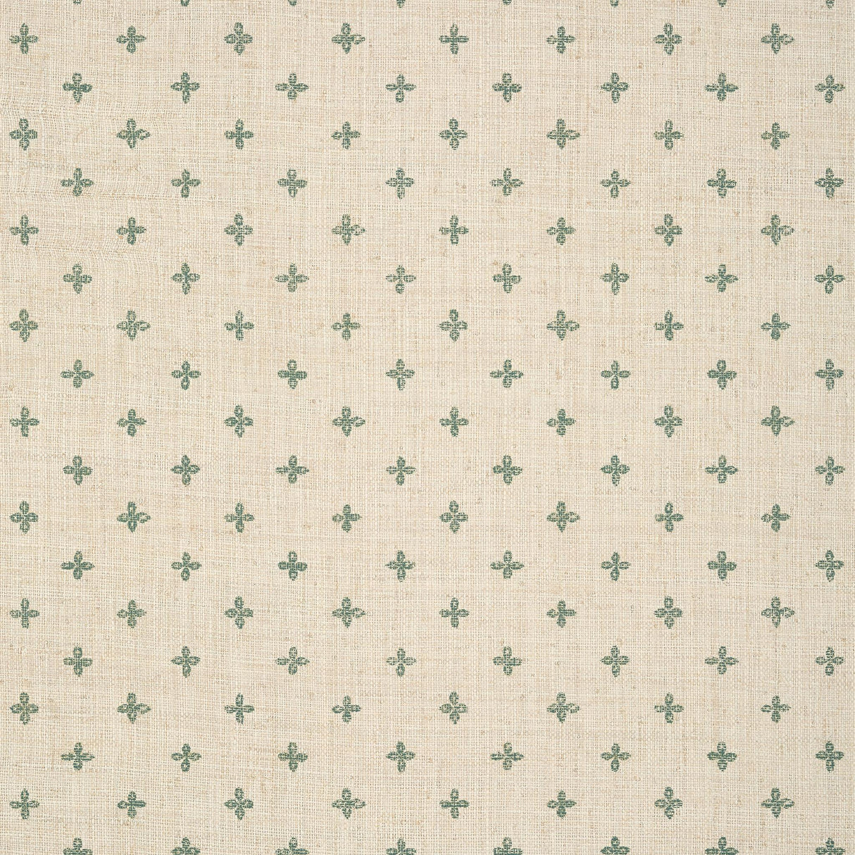 Thibaut BETHANY Green on Off White Wallpaper