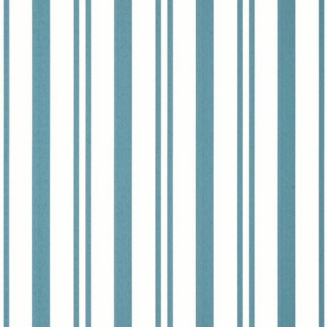 Thibaut MAGGIE STRIPE Teal Wallpaper