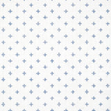 Thibaut BETHANY Navy on White Wallpaper