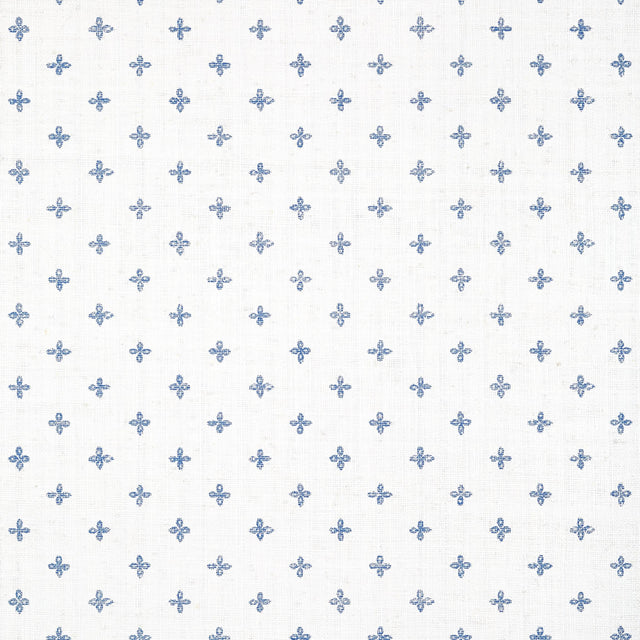 Thibaut BETHANY Navy on White Wallpaper