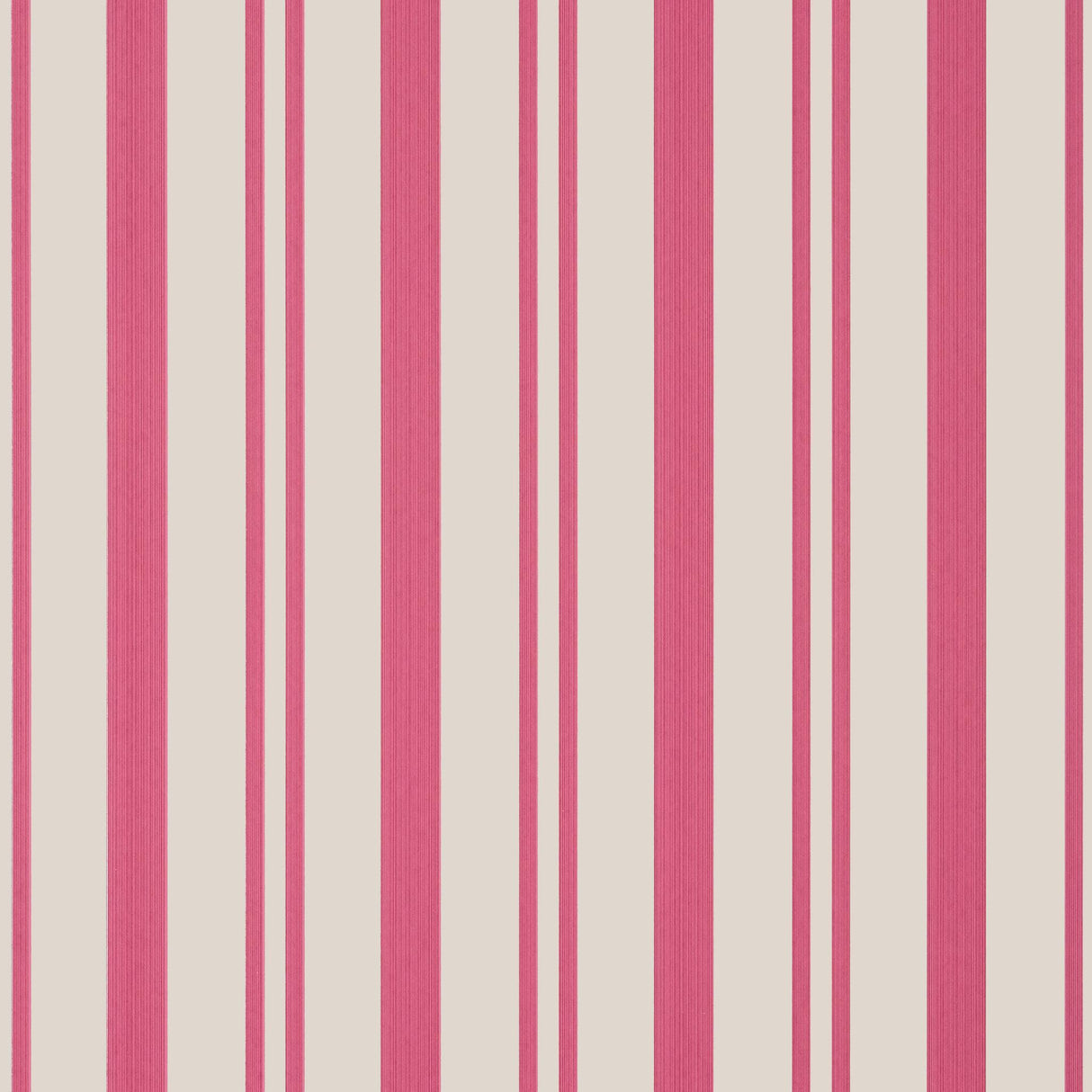 Thibaut MAGGIE STRIPE Raspberry Wallpaper