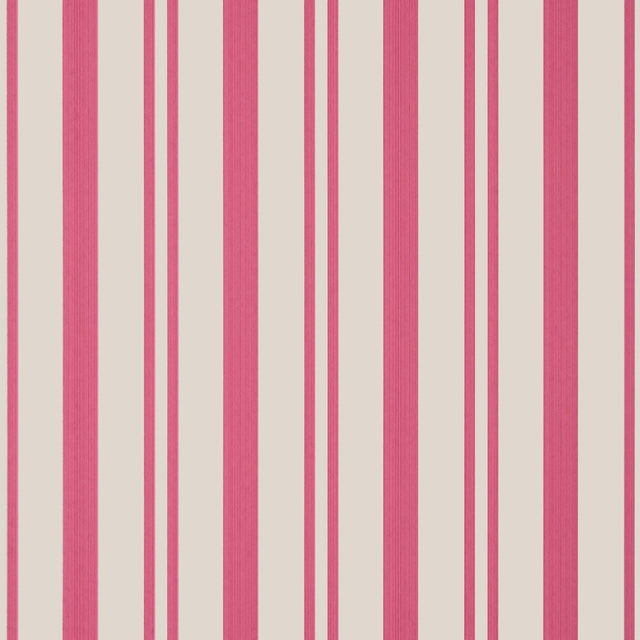 Thibaut MAGGIE STRIPE Raspberry Wallpaper
