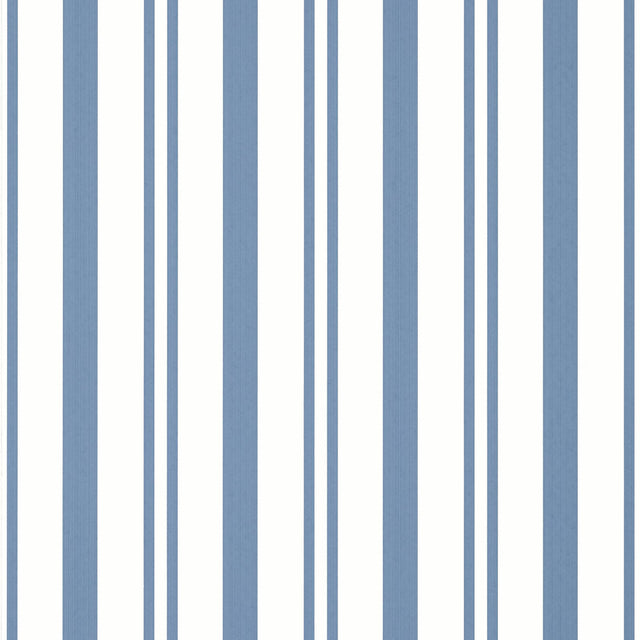 Thibaut MAGGIE STRIPE Blue Wallpaper