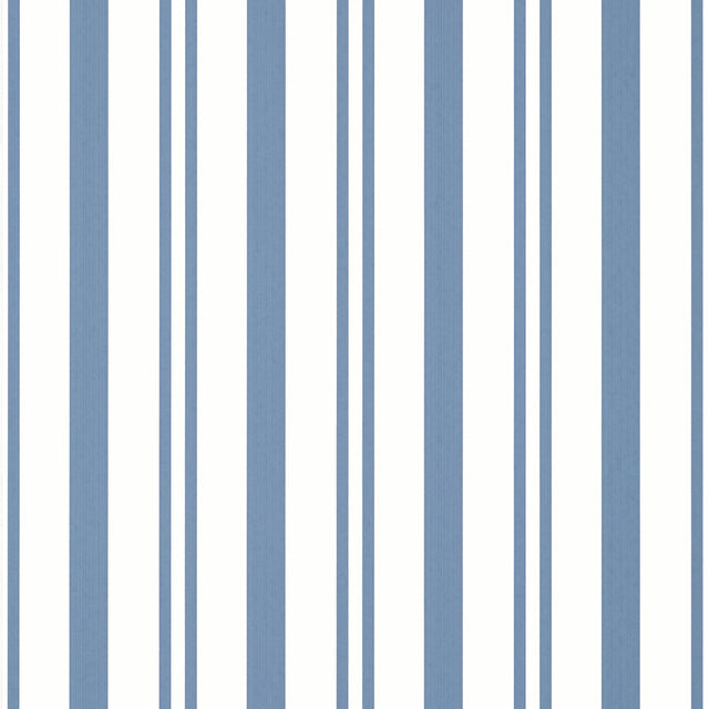 Thibaut Maggie Stripe Blue Wallpaper