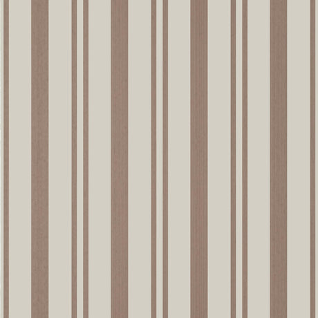 Thibaut MAGGIE STRIPE Brown Wallpaper