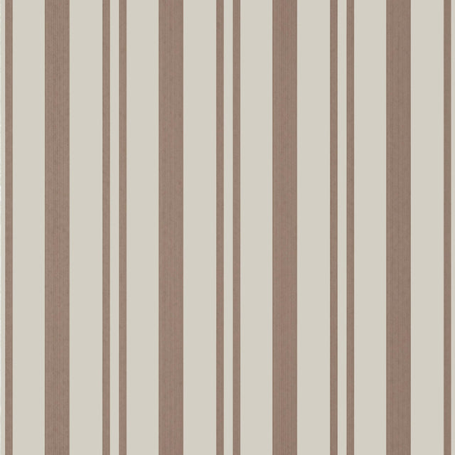 Thibaut Maggie Stripe Brown Wallpaper