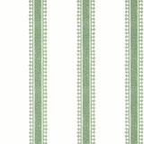 Thibaut Cambridge Stripe Green Wallpaper