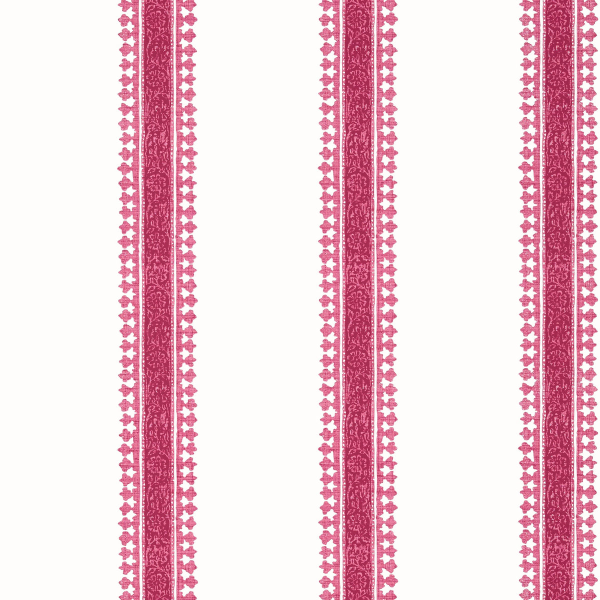 Thibaut Cambridge Stripe Raspberry Wallpaper