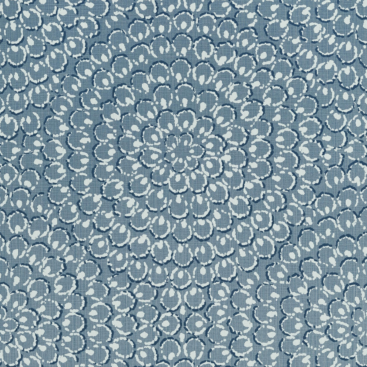Thibaut Aster Navy Wallpaper