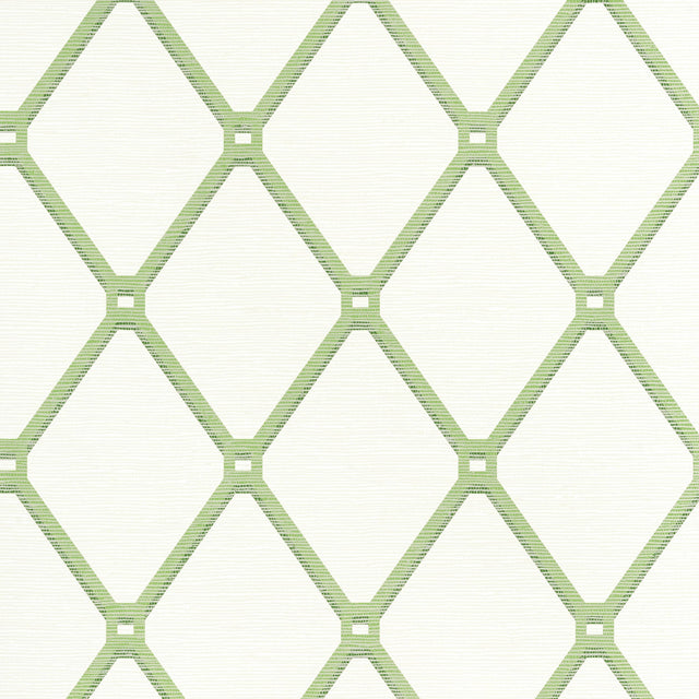 Thibaut Easom Trellis Green Wallpaper