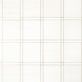 Thibaut WOOD PANEL White and Metallic Pewter Wallpaper