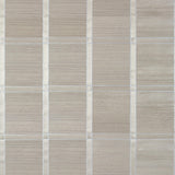 Thibaut Wood Panel Taupe And Metallic Silver Wallpaper