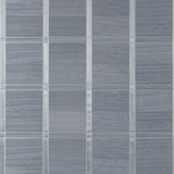 Thibaut Wood Panel Cadet And Metallic Pewter Wallpaper
