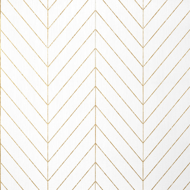 Thibaut Land Bridge White And Metallic Gold Wallpaper
