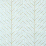 Thibaut Land Bridge Robin'S Egg And Metallic Gold Wallpaper