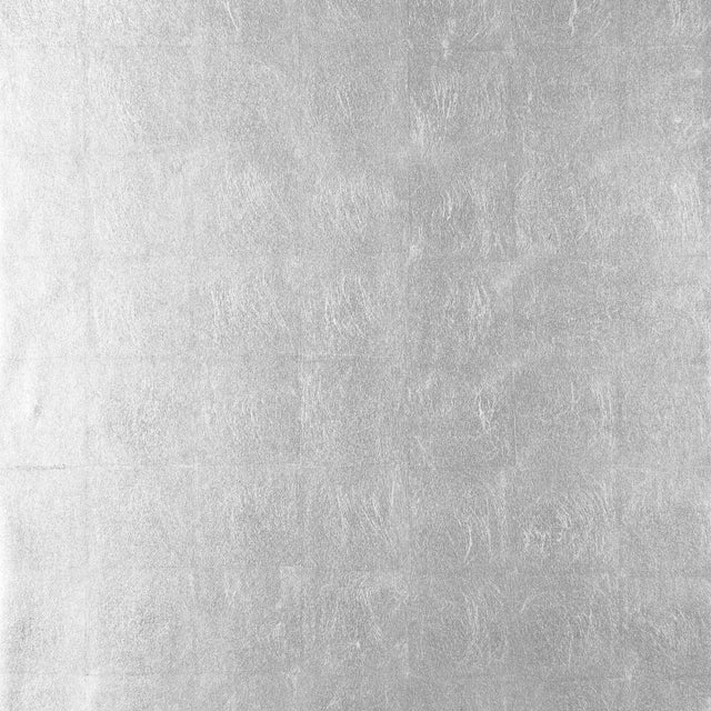 Thibaut Metal Leaf Metallic Silver Wallpaper