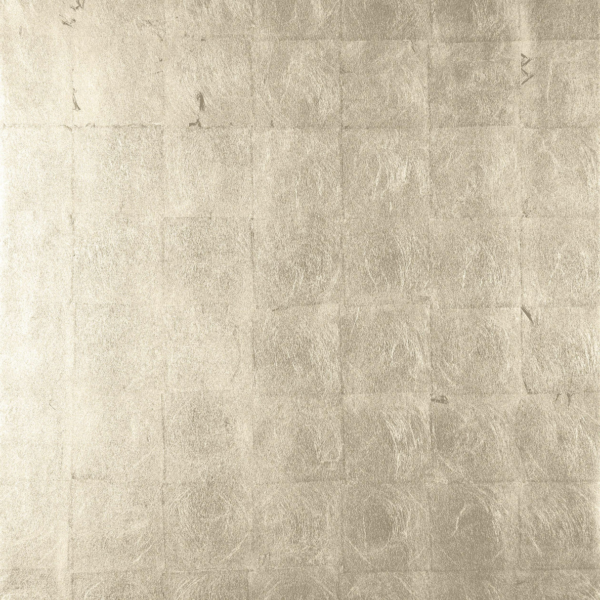 Thibaut Metal Leaf Metallic Pewter Wallpaper