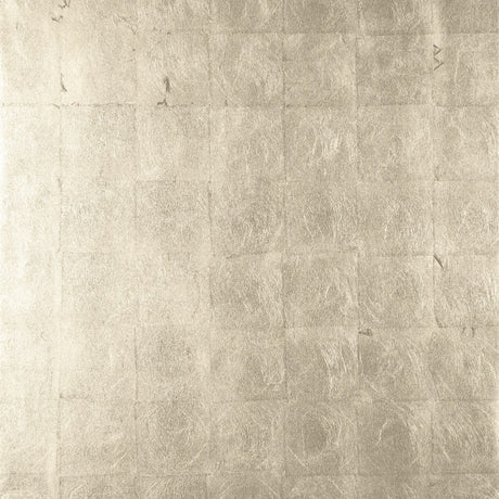Thibaut Metal Leaf Metallic Pewter Wallpaper