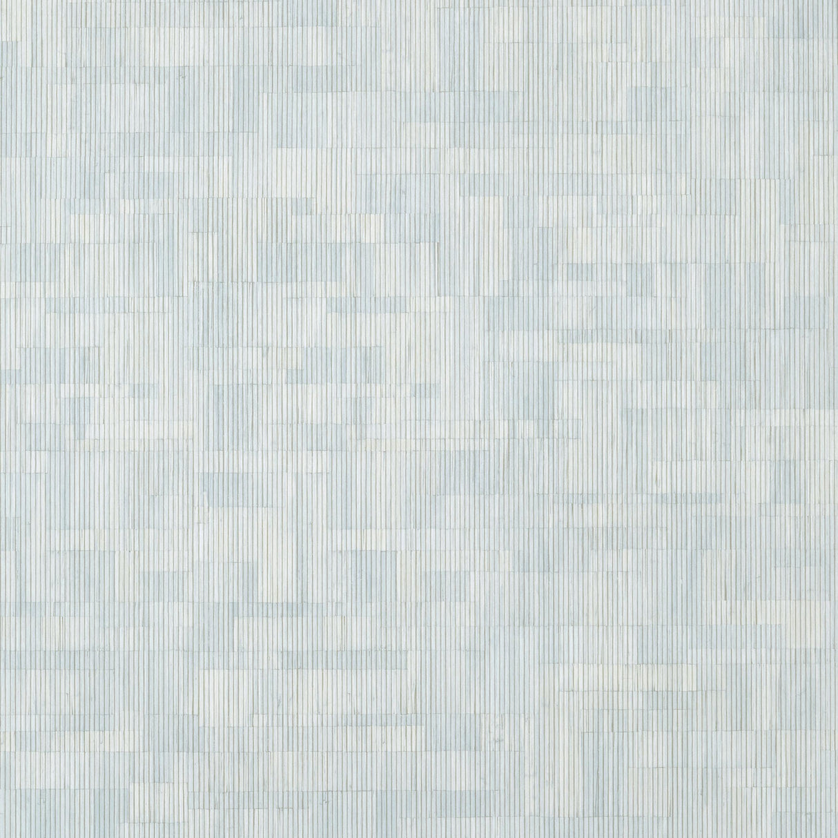 Thibaut Bamboo Mosaic Soft Blue Wallpaper