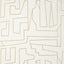 Thibaut Matrix Metallic Gold On Beige Wallpaper