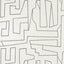 Thibaut Matrix Black On Beige Wallpaper
