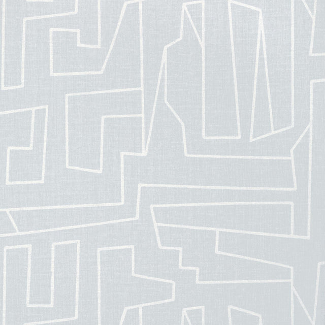 Thibaut MATRIX Soft Blue Wallpaper