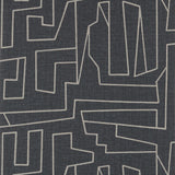 Thibaut Matrix Off White On Black Wallpaper