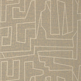 Thibaut MATRIX Metallic Gold and Grey Wallpaper