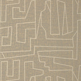 Thibaut Matrix Metallic Gold And Grey Wallpaper