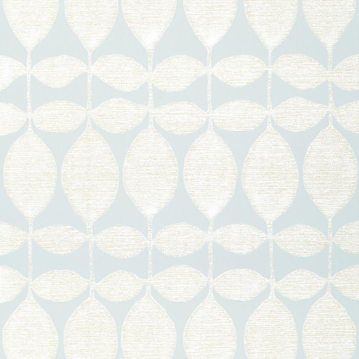 Thibaut LOLA Pearl on Soft Blue Wallpaper
