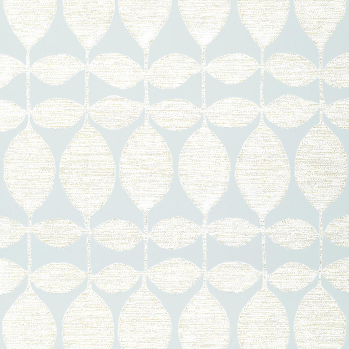 Thibaut Lola Pearl On Soft Blue Wallpaper