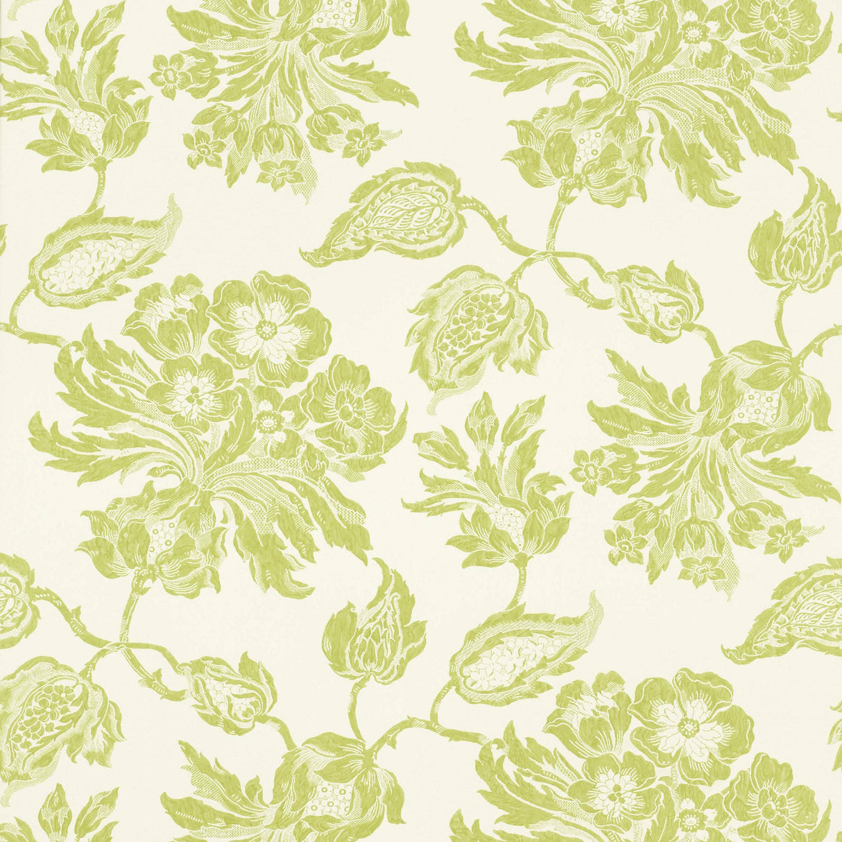 Thibaut Helena Lime Green Wallpaper