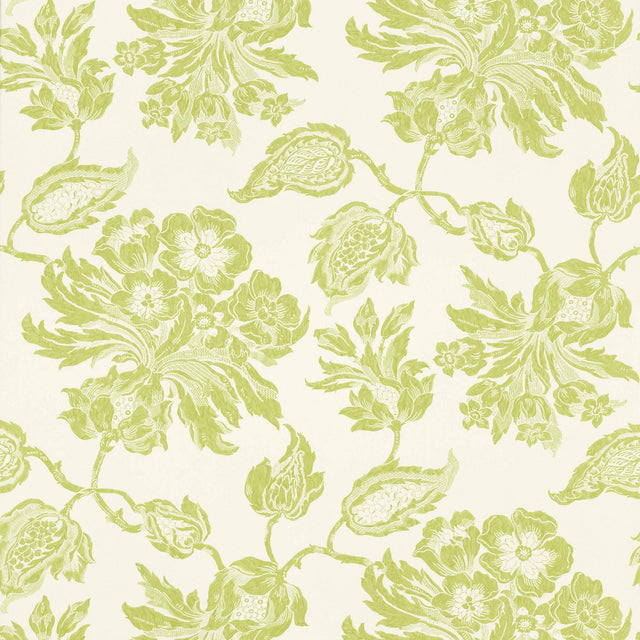 Thibaut Helena Lime Green Wallpaper