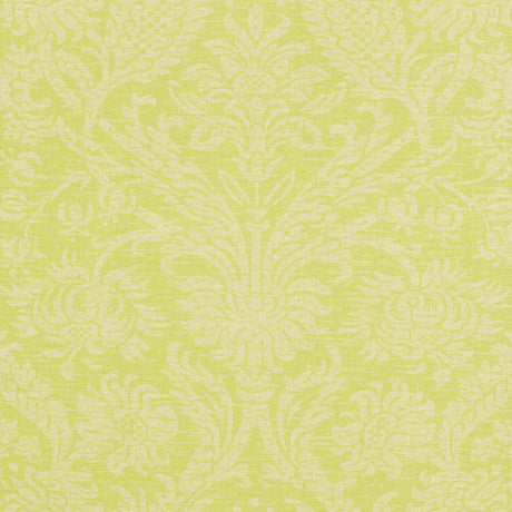 Thibaut Whitney Damask Apple Green Wallpaper