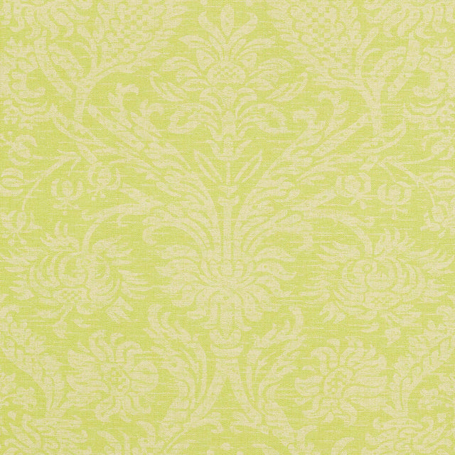 Thibaut Whitney Damask Apple Green Wallpaper