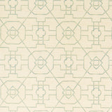 Thibaut East Gate Cream And Aqua Wallpaper