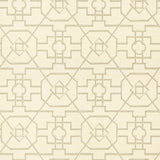 Thibaut East Gate Cream And Grey Wallpaper