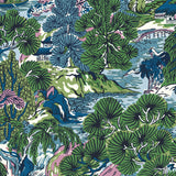 Thibaut PAGODA TREES Lavender and Blue Wallpaper
