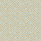 Thibaut FRENCH LATTICE Blue and Beige Wallpaper