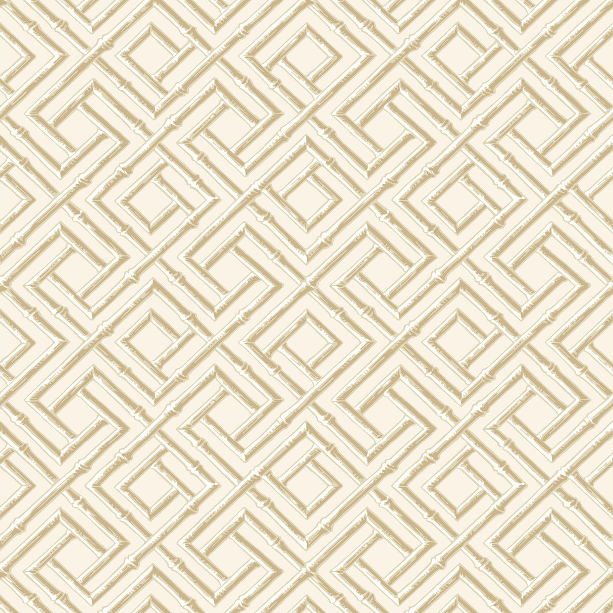 Thibaut French Lattice Beige Wallpaper