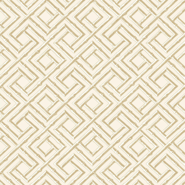 Thibaut FRENCH LATTICE Beige Wallpaper