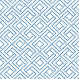 Thibaut FRENCH LATTICE Blue Wallpaper