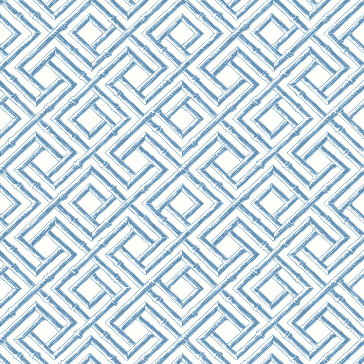 Thibaut French Lattice Blue Wallpaper
