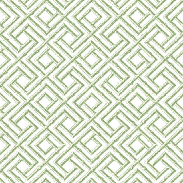 Thibaut FRENCH LATTICE Green Wallpaper