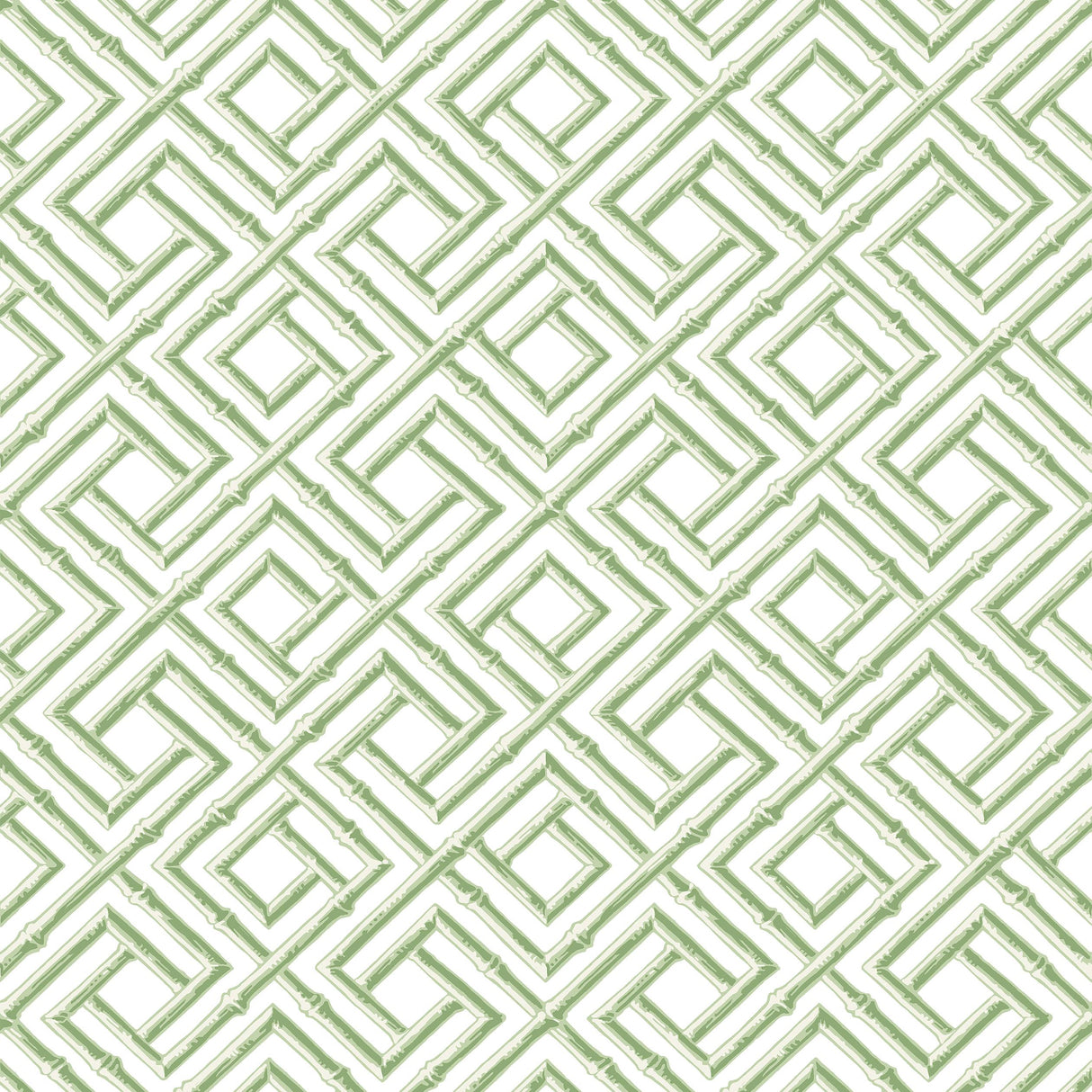 Thibaut French Lattice Green Wallpaper