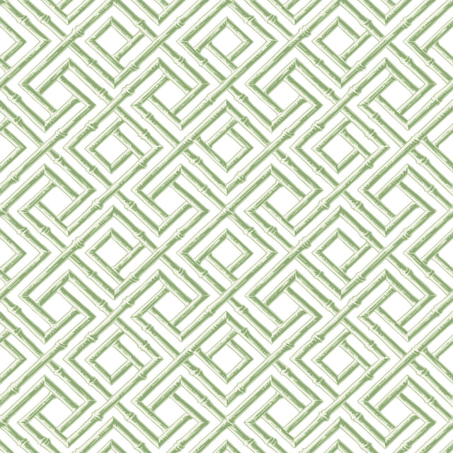 Thibaut French Lattice Green Wallpaper