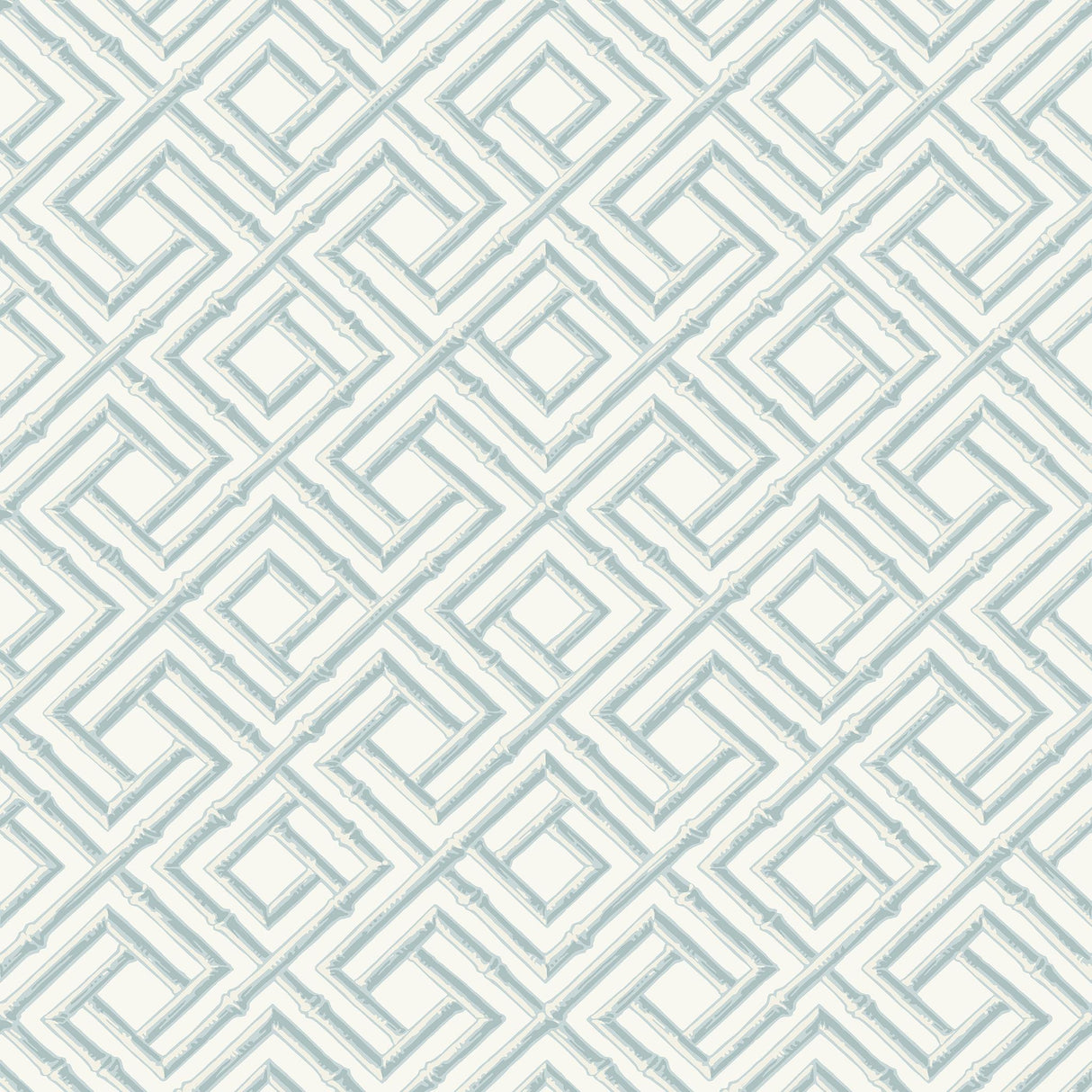 Thibaut FRENCH LATTICE Spa Blue Wallpaper