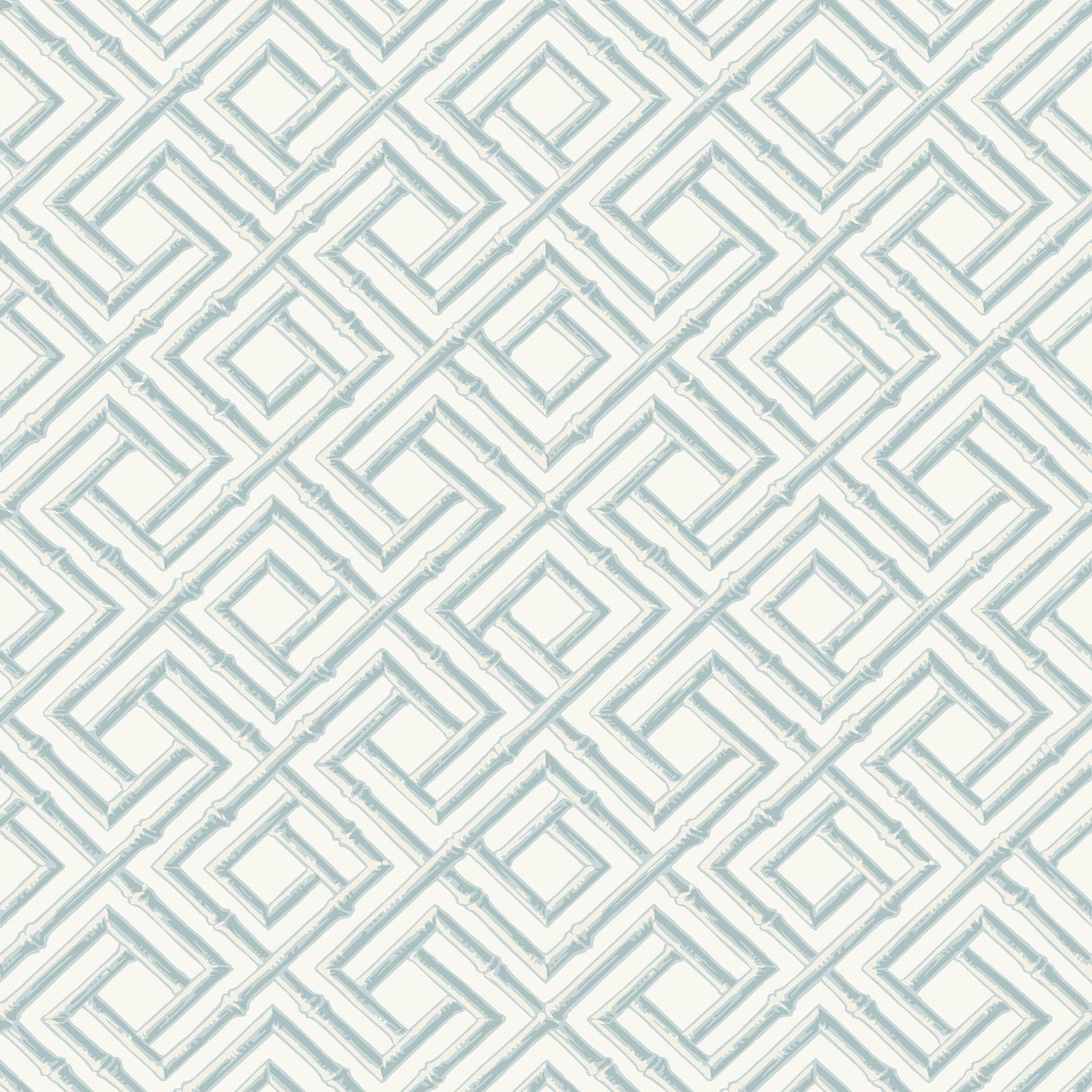 Thibaut French Lattice Spa Blue Wallpaper