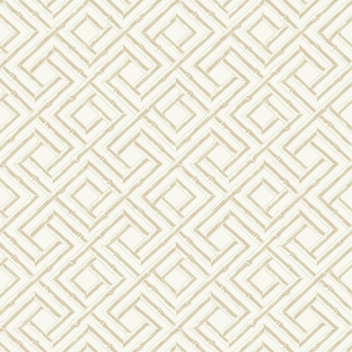Thibaut French Lattice Cream Wallpaper
